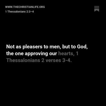 1 Thessalonians 2:3–4