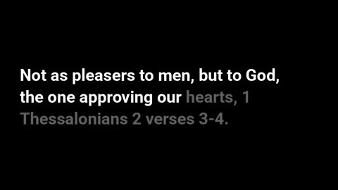 1 Thessalonians 2:3–4