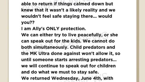 STATEMENT FROM ALLY & SHELLY CARTER 6-11-25