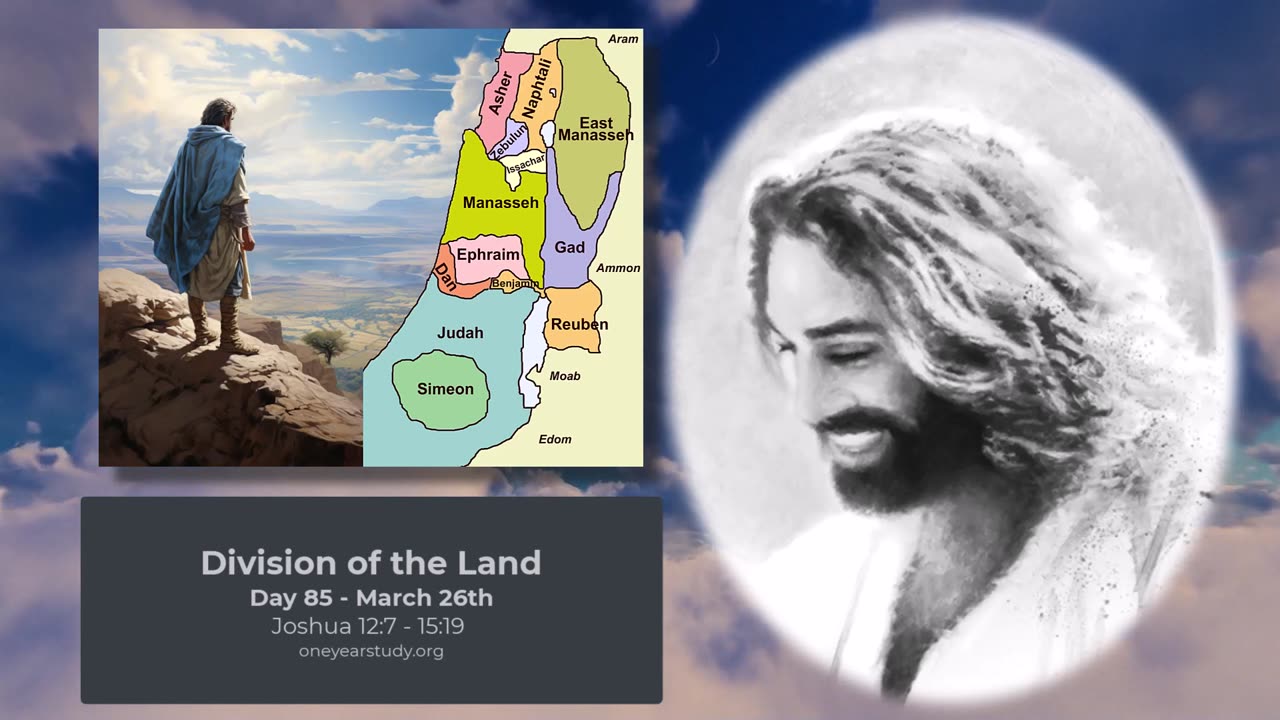 Division of the Land - Joshua - Day 85 - March 26th - One Year Bible