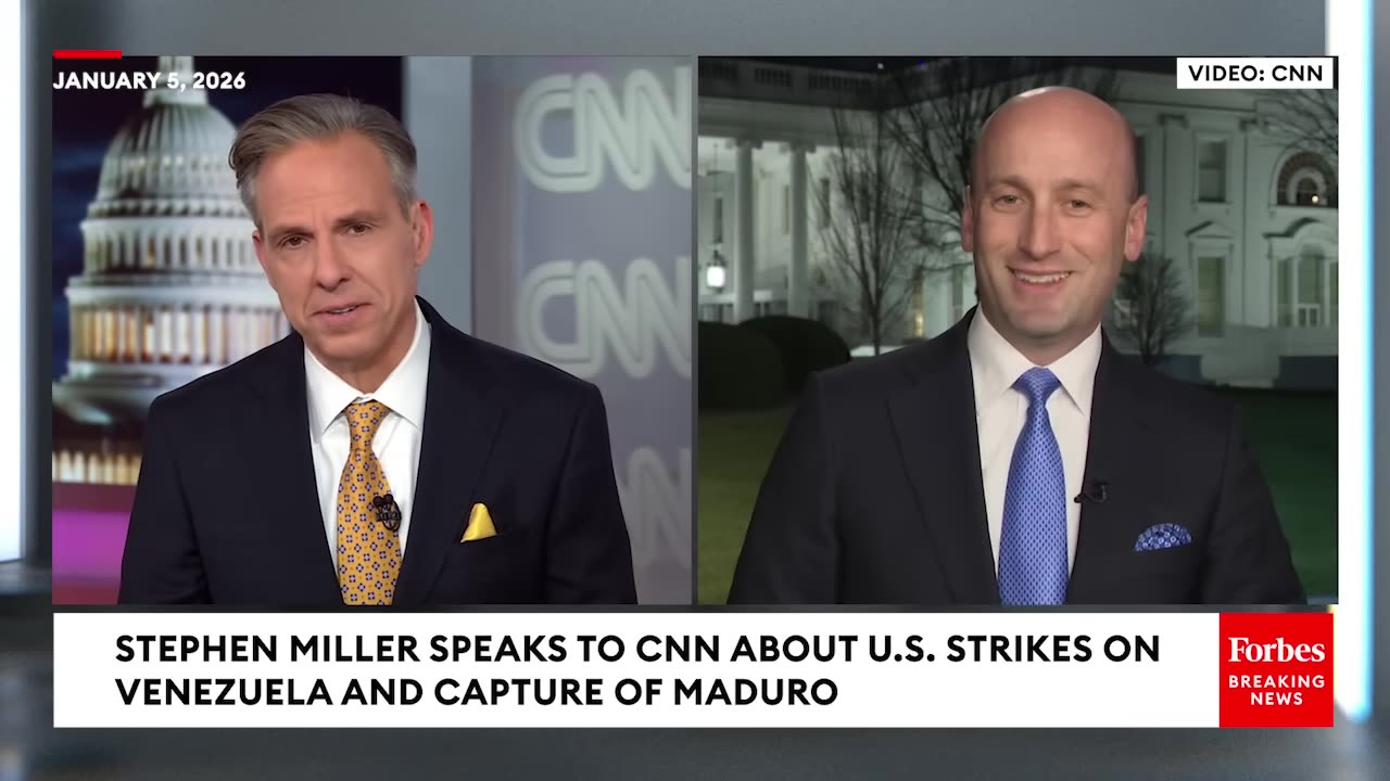 Stephen Miller says the US is using the Military to control Venezuela