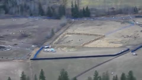 FINAL COUNT #6 NO OBSTRUCTIONS. 5 COUNT OF Ostriches IN STRUCTURES FROM GROUND COUNT.