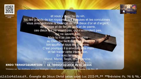 Violences sur les chrétiens actualise l'évangile - Réveil matinal - par Curdy & Jeanne / 26 Nov. 25