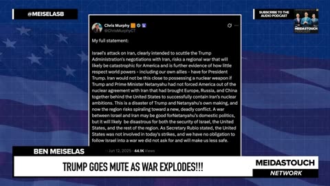 TRUMP GOES MUTE AS WAR EXPLODES