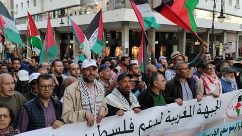 مسيرة شعبية بطنجة تخليدا للذكرى 77 للنكبة الفلسطينية 15 05 2025 ويلا حنا سكتنا