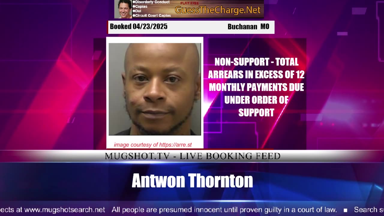 Mugshot TV - Live Arrest Booking Video Stream
