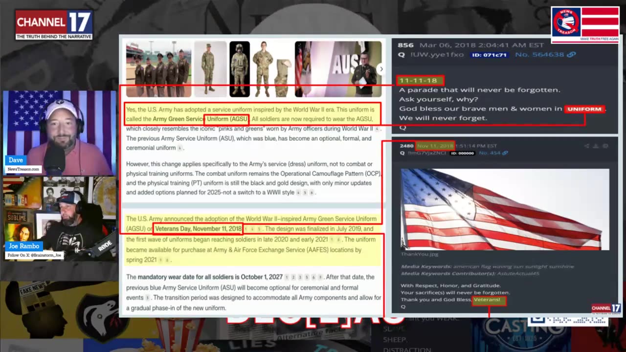 DECLAS With Rambo & Dave - Marker [9] Exposing The MSM Trump's Call For Tribunals...5-20-25