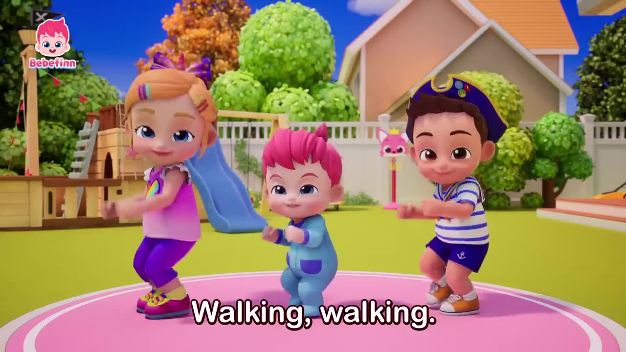 Walking Walking | Nursery Rhymes For Kids |