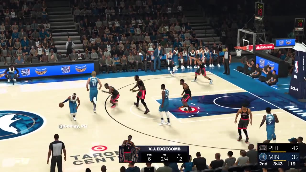 NBA 2K26 Sixers vs Timberwolves