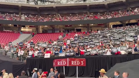 Charlie Kirk's memorial service in Arizona, USA.