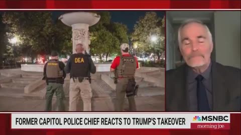 Former Capitol Police Chief Tom Manger reacted to federalizing D.C.