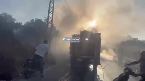 A Zionist drone carried out a raid targeting a motorcycle on the Ain Baal road in southern Lebanon