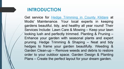 Get service for Hedge Trimming in County Kildare