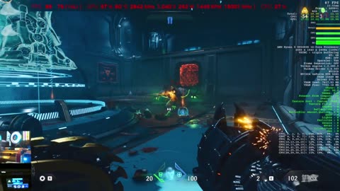 Doomsday Quickie Zotac Solid Core 2.5 slot 5080 vs Doom DA w FPS Stats