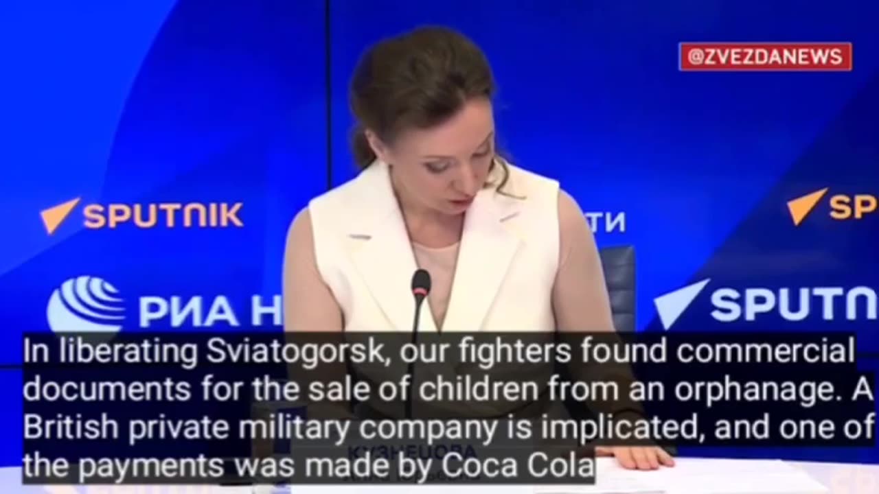 Coca Cola company is implicated in the purchase of children from Ukraine