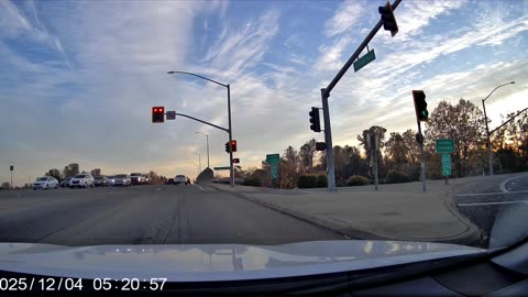 Dash Cam Video Driving Around Redding CA