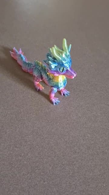 Candy Color Flexi Dragon | Cute Articulated 3D Printed Toy