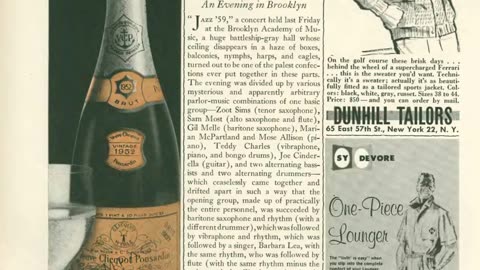 1958, November 8 Edition of New Yorker Color Ads.