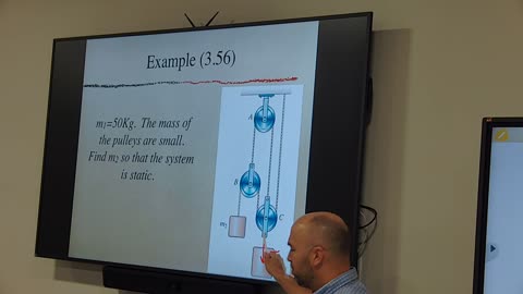 Statics: Pulley Tension Example
