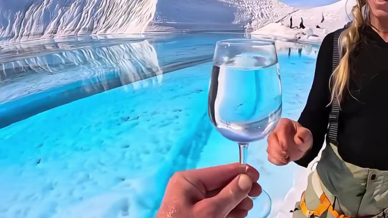 Purest form of Water on Earth is of Glacier melting water
