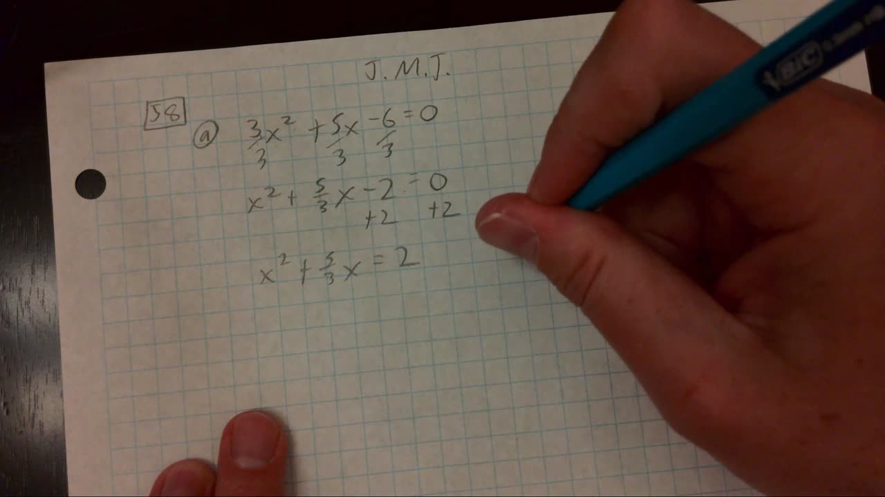 Saxon Algebra 2 Lesson 58 (a)