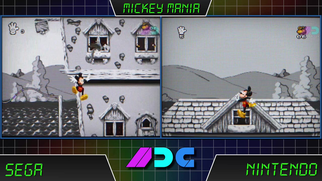 Mickey Mania Mega Drive #Vs Mickey Mania Snes #LongPlay #comparison