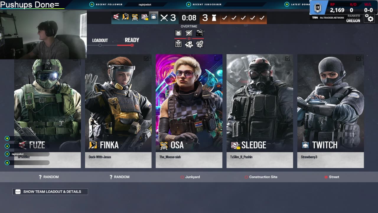 Sucking at Siege 1 DEATH = A PUSHUP