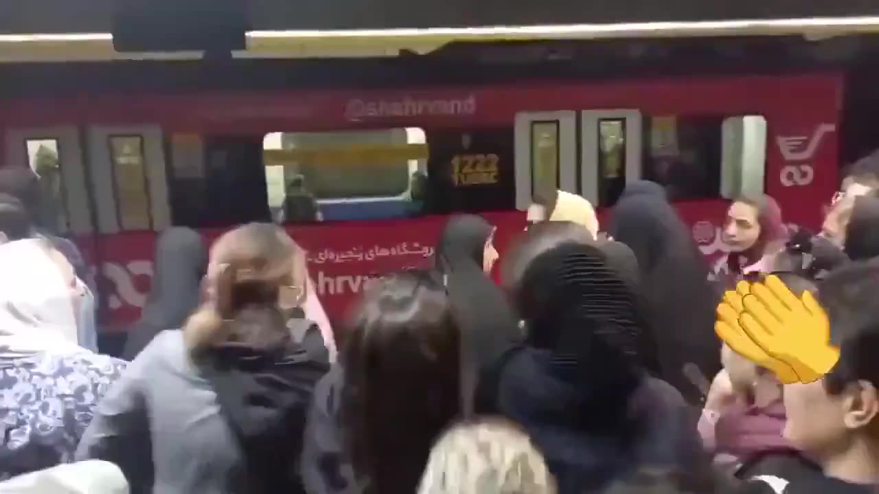 IRAN: A female morality police officer beat a woman for not wearing hijab.