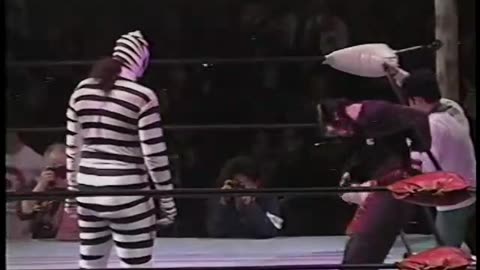 Michinoku Pro The Great Sasuke & Giant Zebra vs Mr.Pogo & Gran Naniwa (1996)