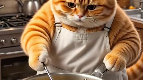 A chef cat