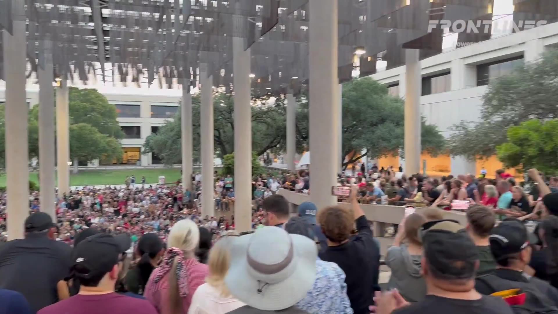 Pro-Palestine protestors tried to disrupt a Charlie Kirk vigil but FAILED MISERABLY