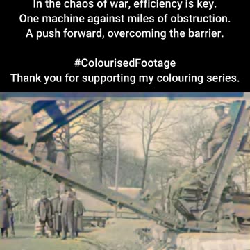 Breaking Barriers Boirault Machine 1917 #ColourisedHistory
