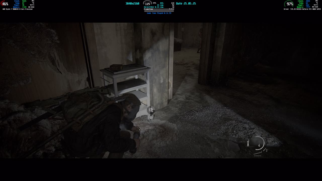 The Last of Us Part II Remastered 219 4k HDR PC Gameplay 9800x3d RTX 4080 Super