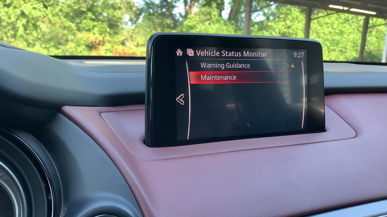 2017 Mazda CX 9 - Maintenance Reset
