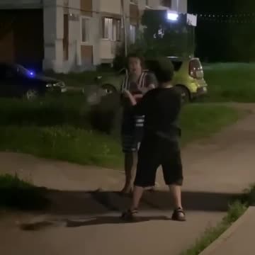 Schoolboy in Almetyevsk, Russia is Tired of Old Woman's Bullying