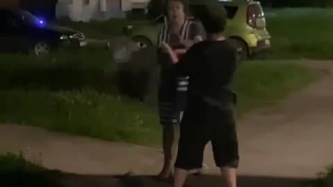 Schoolboy in Almetyevsk, Russia is Tired of Old Woman's Bullying