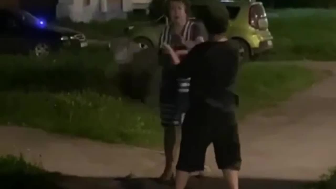 Schoolboy in Almetyevsk, Russia is Tired of Old Woman's Bullying