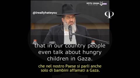 Rabbino Ronen Shaulov: La fame di tutti i bambini a Gaza