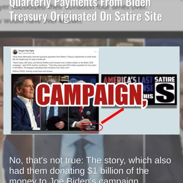 Fact Check: Fake Story About Cuban, Gates, Buffett Receiving $250M From Biden Originated As Satire