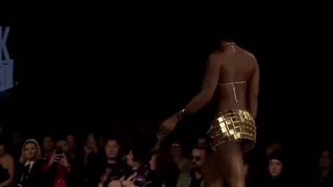 naked miami black tape project bikini swim week fashion