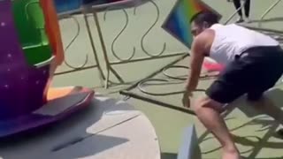 🤯😂 His Head Was Spinning More Than The Cups! Epic Fail | FunFM