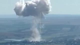 Ukrainian Farmers Harvesting Wheat While Russian Bombs Land Nearby
