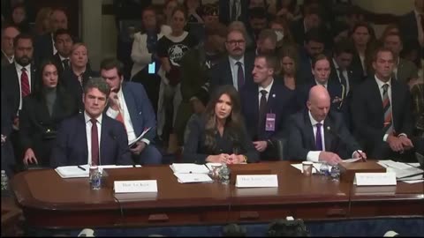 Kristi Noem is asked if they have deported combat veterans and is then confronted with a video call