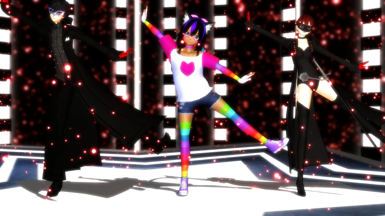MMD Tetoris! [OC Moon and Persona 5]!