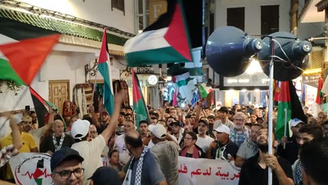 مسيرة شعبية بطنجة لدعم فلسطين ومناهضة التطبيع 28 08 2025 حنا ما ننساو