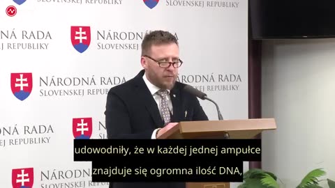 Dr Peter Kotlar, słowacki lekarz, komisarz rządowy i poseł do parlamentu mowi o mrna