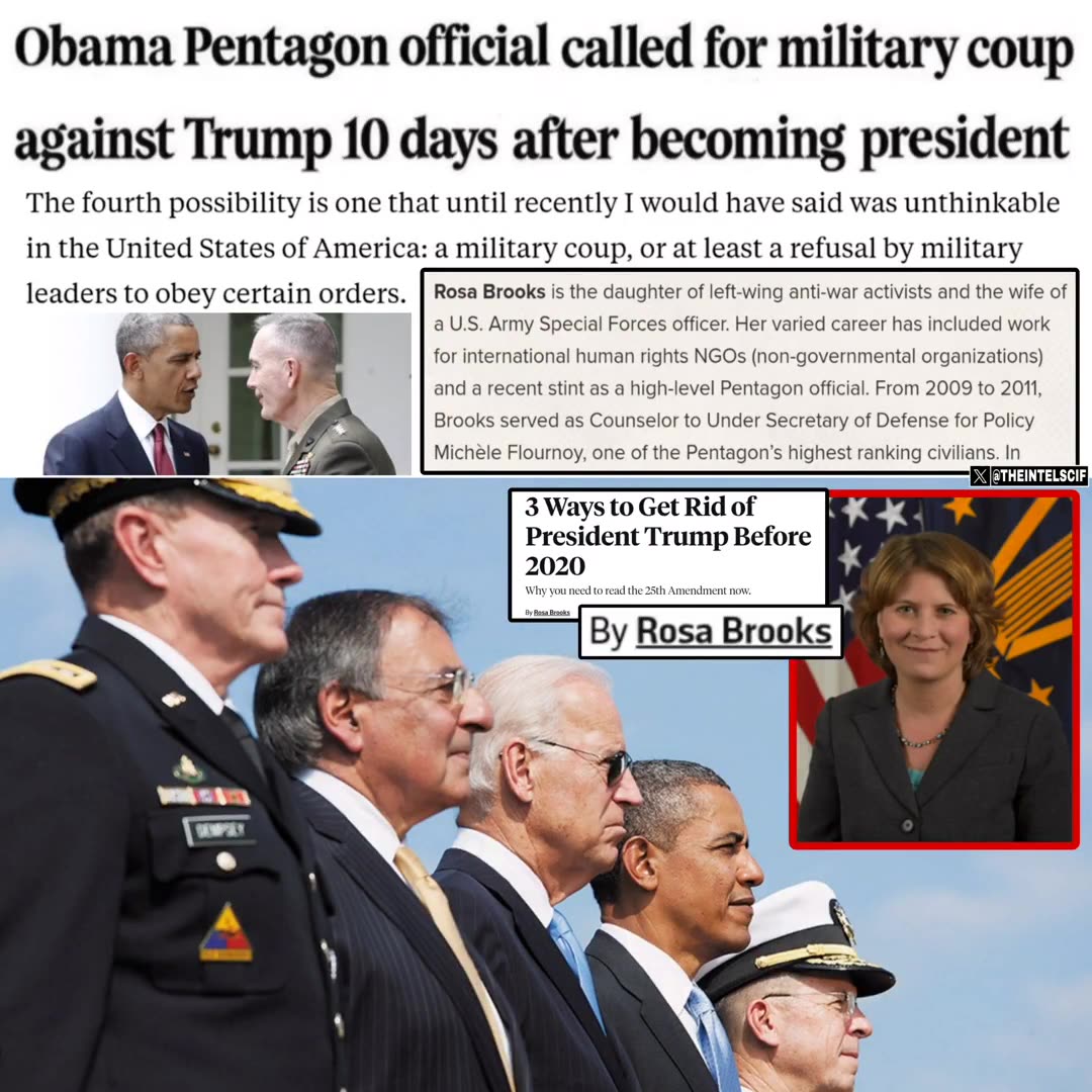 OBAMA PENTAGON OFFICIAL CALLED FOR MILITARY COUP against Trump...