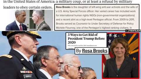 OBAMA PENTAGON OFFICIAL CALLED FOR MILITARY COUP against Trump...
