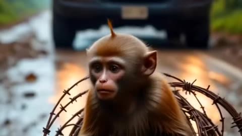 Wounded Monkey Rescued and Healed by Kind Team