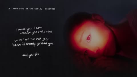 Ariana Grande - intro (end of the world) (extended) (lyric visualizer)